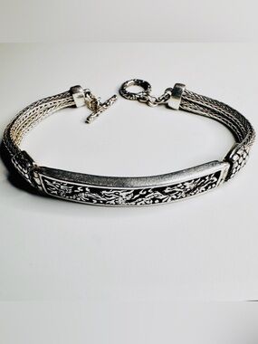 925 Dragon Bali Toggle Bracelet - Sterling Silver, Wayan Asmana, just over 13g